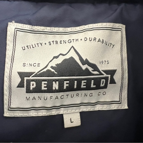 Penfield Hamlin Field Navy Hooded Rain Jacket, size Large - Picture 5 of 7